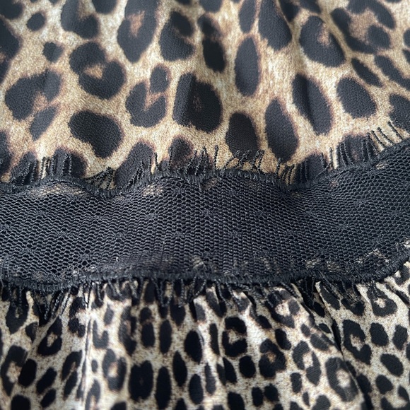 MICHAEL Michael Kors Animal Print Elastic Band Waist Tiered Ruffle Hem Skirt New - Picture 11 of 11